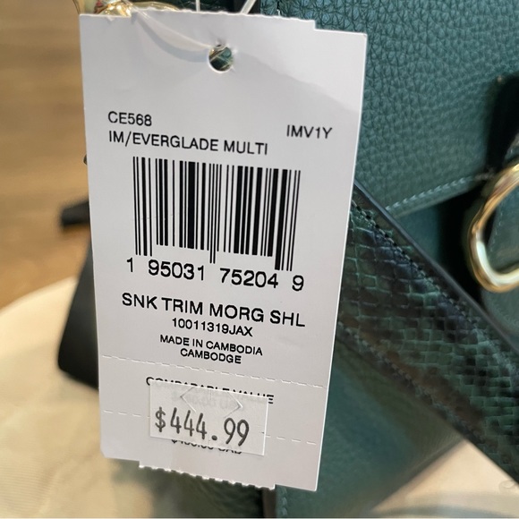 Coach Morgan Top Handle Satchel Color Green - Picture 10 of 12